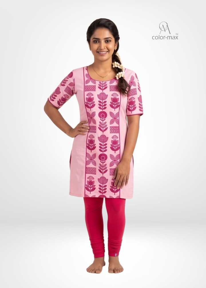 DARK RANI PINK - Premium Cotton Lycra Chudi Leggings